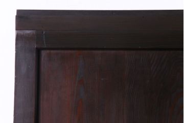 和製アンティーク　上品な和の雰囲気漂う組子入り帯戸(格子戸、引き戸)2枚セット(2)