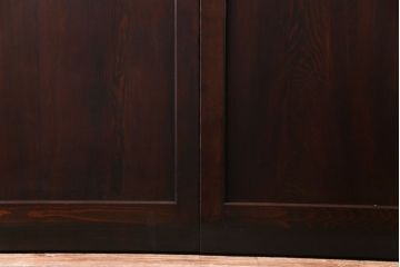 和製アンティーク　上品な和の雰囲気漂う組子入り帯戸(格子戸、引き戸)2枚セット(2)