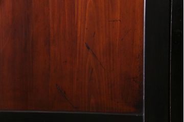 和製アンティーク　漆塗り　燻された風合いが味わい深い帯戸(板戸)4枚セット