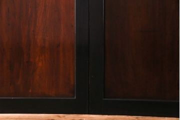 和製アンティーク　漆塗り　燻された風合いが味わい深い帯戸(板戸)4枚セット