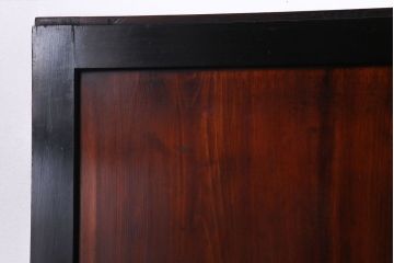 和製アンティーク　漆塗り　燻された風合いが味わい深い帯戸(板戸)4枚セット
