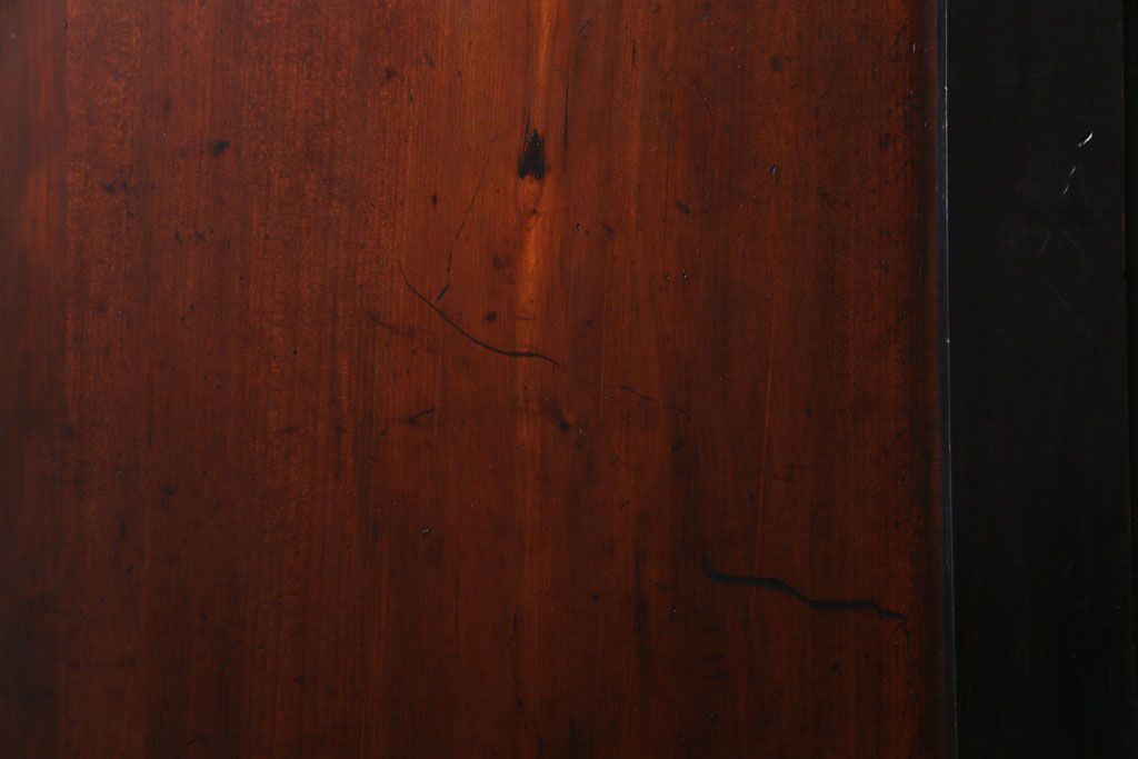 和製アンティーク　漆塗り　燻された風合いが味わい深い帯戸(板戸)4枚セット