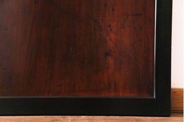 和製アンティーク　漆塗り　燻された風合いが味わい深い帯戸(板戸)4枚セット