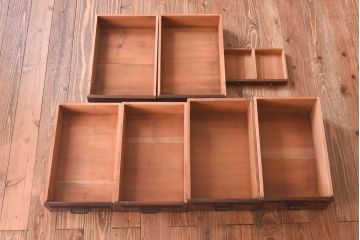 アンティーク家具　和製アンティーク　総ケヤキ!　特注最高級ロールトップデスク(片袖机)