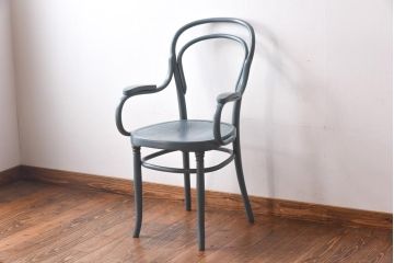 アンティーク家具　イギリスアンティーク　シャビーシックなベントウッドチェア(ダイニングチェア、椅子)