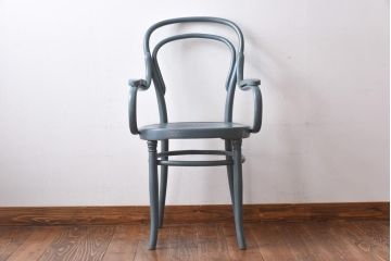 アンティーク家具　イギリスアンティーク　シャビーシックなベントウッドチェア(ダイニングチェア、椅子)