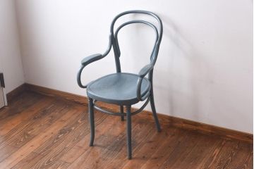 アンティーク家具　イギリスアンティーク　シャビーシックなベントウッドチェア(ダイニングチェア、椅子)