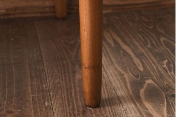 ビンテージ家具　北欧ヴィンテージ　チーク材　細身のデザインが空間になじむワークデスク(机、在宅ワーク、在宅用片袖机)