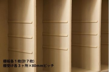 昭和期　リメイク家具　レトロな雰囲気漂うペイントロッカー・7列(収納棚、サイドチェスト)