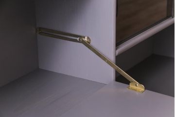 北欧ビンテージ　ペイント家具　シックな雰囲気漂うサイドボード(収納棚、キャビネット)