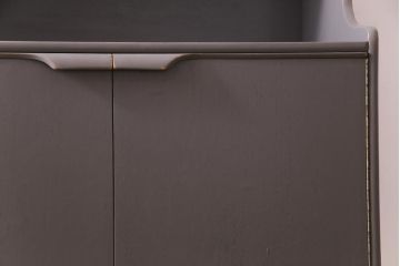 北欧ビンテージ　ペイント家具　シックな雰囲気漂うサイドボード(収納棚、キャビネット)