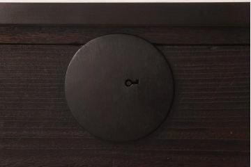 【O様ご成約済】和製アンティーク　総桐材　丸金具付き!古い木の質感が渋い時代箪笥ローボード(衣装箪笥、リビングボード、桐箪笥、桐たんす)