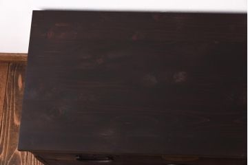 【O様ご成約済】和製アンティーク　総桐材　丸金具付き!古い木の質感が渋い時代箪笥ローボード(衣装箪笥、リビングボード、桐箪笥、桐たんす)