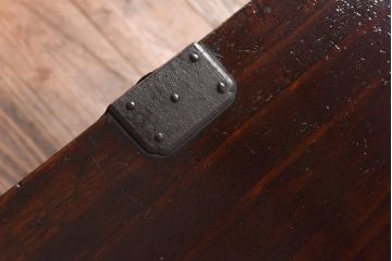 アンティーク家具　和製アンティーク　総桐材　松竹梅・鳥図　職人の技が生きる上手物の庄内小箪笥(小引き出し、引き出し、桐箪笥、桐たんす)