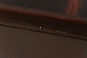 アンティーク雑貨　和製アンティーク　鯉の図　和の雰囲気漂う漆塗りのお膳(お盆、トレー)2枚セット