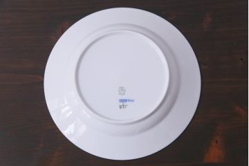 中古　ROYAL COPENHAGEN(ロイヤルコペンハーゲン)　ブルーフルーテッド　ハーフレース　プレート2枚セット(皿、洋食器)(定価約4万3千円)