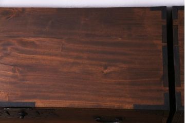 アンティーク家具　和製アンティーク　大正時代　桐材　和の風情あふれる重ね佐渡箪笥(衣装箪笥、チェスト、ローボード、桐箪笥、桐たんす)