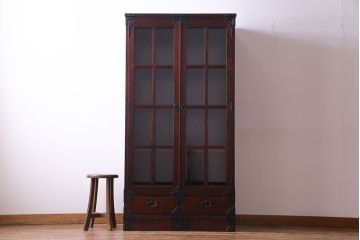 中古　岩谷堂箪笥　TH-C001　貫録のある佇まいの書棚(キャビネット、本箱)(定価約54万円)