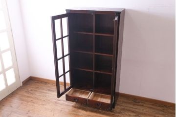 中古　岩谷堂箪笥　TH-C001　貫録のある佇まいの書棚(キャビネット、本箱)(定価約54万円)