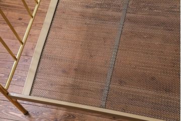 アンティーク家具　フランスアンティーク　真鍮メッキ　高級感溢れるベッドフレーム