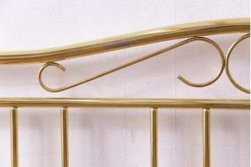 アンティーク家具　フランスアンティーク　真鍮メッキ　高級感溢れるベッドフレーム