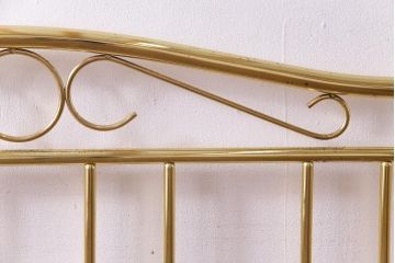 アンティーク家具　フランスアンティーク　真鍮メッキ　高級感溢れるベッドフレーム