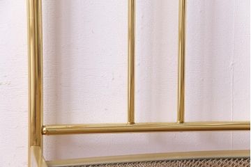 アンティーク家具　フランスアンティーク　真鍮メッキ　高級感溢れるベッドフレーム