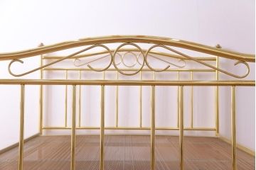 アンティーク家具　フランスアンティーク　真鍮メッキ　高級感溢れるベッドフレーム