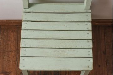 ペイント家具　棚付き　ナチュラルスタイルにぴったりなチェア(キッズチェア、椅子)(1)