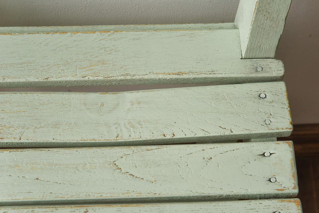 ペイント家具　棚付き　ナチュラルスタイルにぴったりなチェア(キッズチェア、椅子)(1)