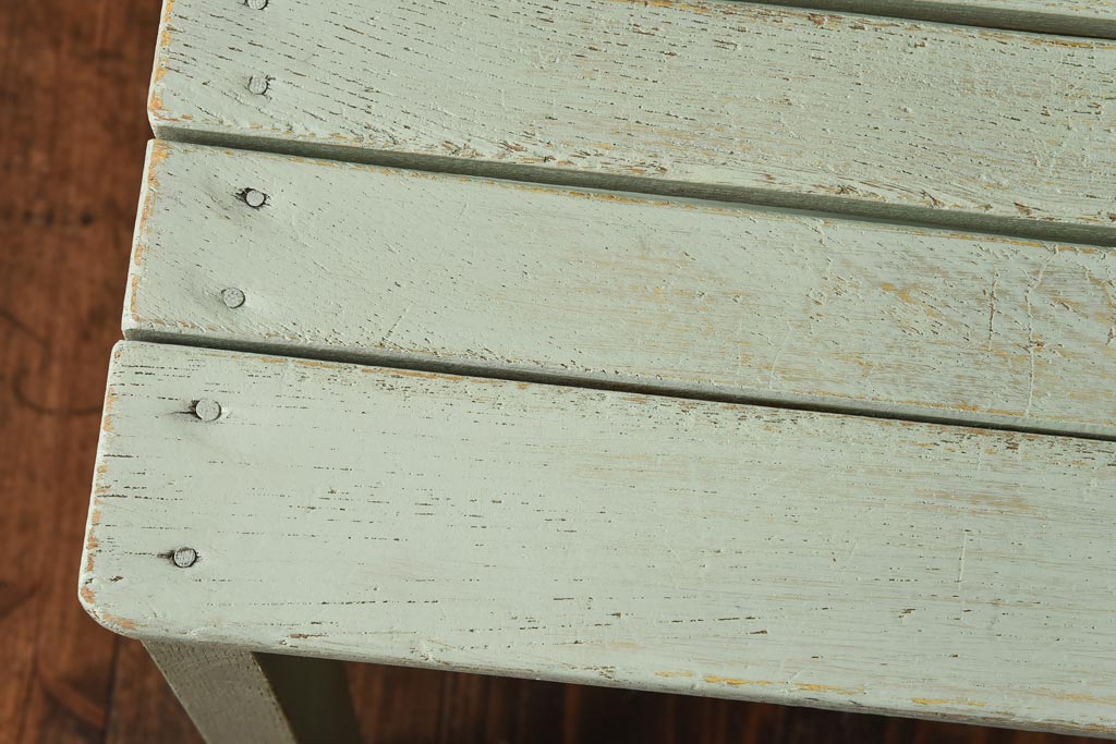 ペイント家具　棚付き　ナチュラルスタイルにぴったりなチェア(キッズチェア、椅子)(1)