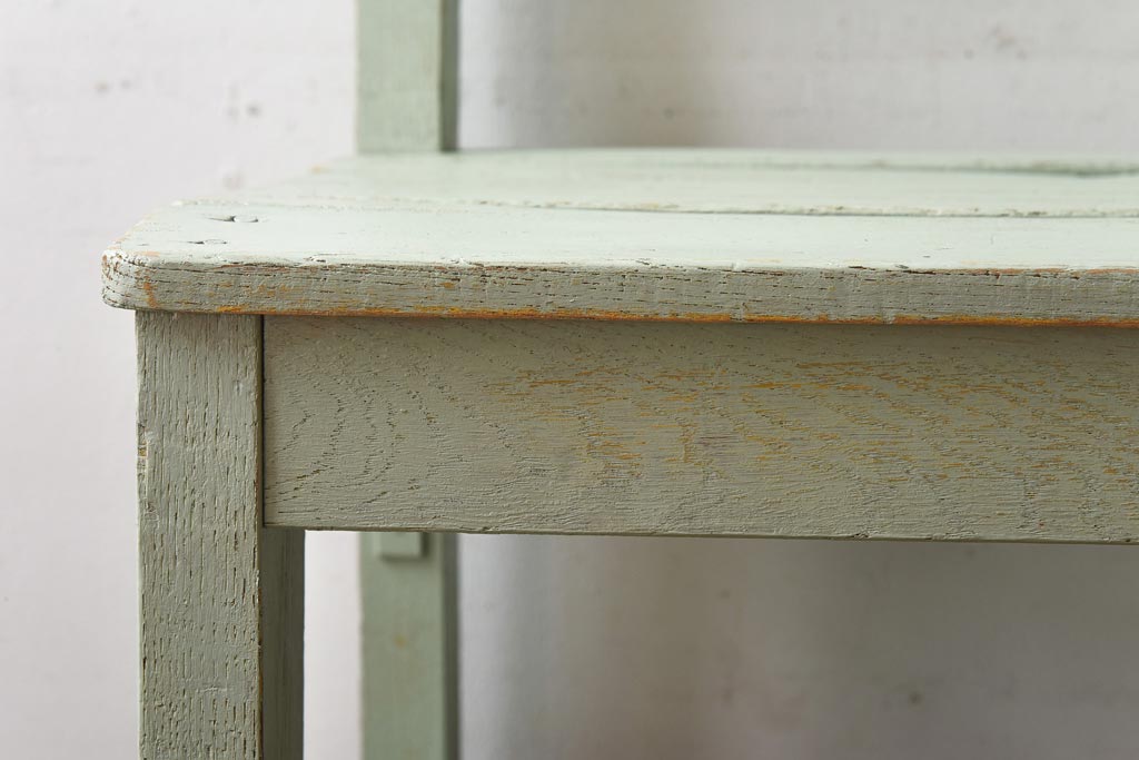 ペイント家具　棚付き　ナチュラルスタイルにぴったりなチェア(キッズチェア、椅子)(1)