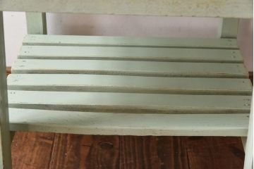 ペイント家具　棚付き　ナチュラルスタイルにぴったりなチェア(キッズチェア、椅子)(1)