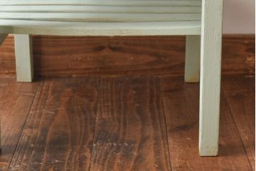 ペイント家具　棚付き　ナチュラルスタイルにぴったりなチェア(キッズチェア、椅子)(1)