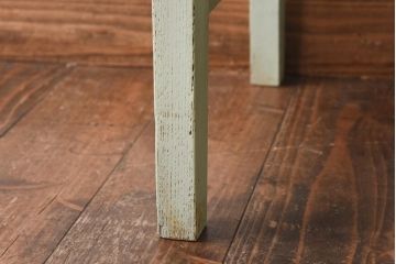 ペイント家具　棚付き　ナチュラルスタイルにぴったりなチェア(キッズチェア、椅子)(1)