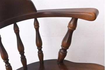 【Y様ご成約分】中古美品 飛騨産業・キツツキマーク　穂高シリーズ　キャプテンチェア(アームチェア、ダイニングチェア)(2)