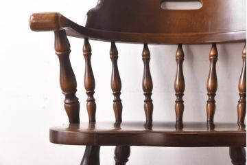 【Y様ご成約分】中古美品 飛騨産業・キツツキマーク　穂高シリーズ　キャプテンチェア(アームチェア、ダイニングチェア)(2)