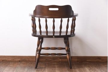 【Y様ご成約分】中古美品 飛騨産業・キツツキマーク　穂高シリーズ　キャプテンチェア(アームチェア、ダイニングチェア)(2)
