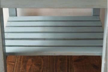 ペイント家具　棚付き　ナチュラルスタイルにぴったりなチェア(キッズチェア、椅子)