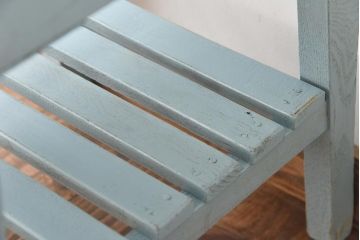ペイント家具　棚付き　ナチュラルスタイルにぴったりなチェア(キッズチェア、椅子)