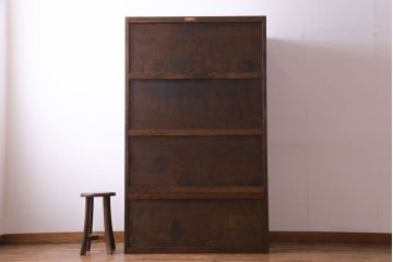 中古　松本民芸家具　シックで上質なワードローブ(衣装箪笥、収納棚)(定価約52万円)(2)