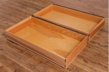 中古　松本民芸家具　シックで上質なワードローブ(衣装箪笥、収納棚)(定価約52万円)(2)