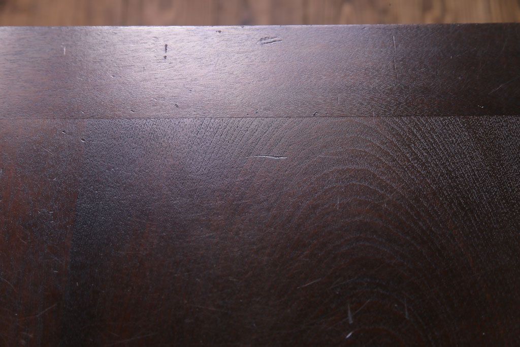 中古　北海道民芸家具　落ち着いた佇まいがお洒落なライティングビューロー(机、収納棚)(定価約50万円)