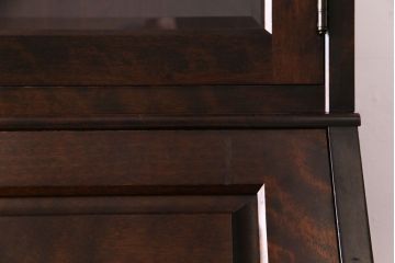 中古　北海道民芸家具　落ち着いた佇まいがお洒落なライティングビューロー(机、収納棚)(定価約50万円)