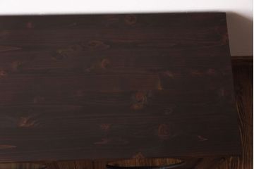 アンティーク家具　和製アンティーク　丸窓　当時物色ガラスがおしゃれな箪笥ローボード(リビングボード、収納棚、戸棚)