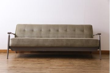 ビンテージ家具　北欧ビンテージ　リペイント　落ち着いた色合いのソファベッド