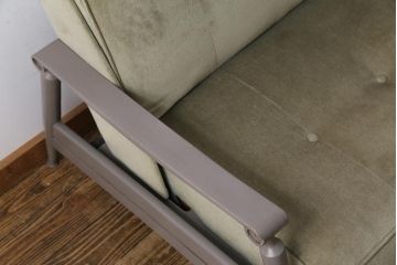 ビンテージ家具　北欧ビンテージ　リペイント　落ち着いた色合いのソファベッド