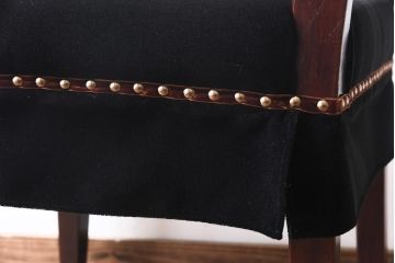 アンティーク家具　イギリスアンティーク　オーク材　クラシカルな佇まいが魅力のダイニングチェア(ワークチェア、椅子)(1)