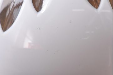 和製アンティーク　大正期　白切子カットガラスライト(カバー、天井照明)