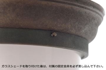 和製アンティーク　大正期　白切子カットガラスライト(カバー、天井照明)